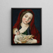 La Vierge à l'Enfant - Maître d'Osma — inramlat konstverk på väggen