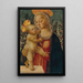La Vierge à l'Enfant - Maître de San Miniato — inramlat konstverk på väggen