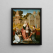 La Vierge en trône avec sainte Catherine et sainte Marie-Madeleine - Maître de Saint Séverin — inramlat konstverk på väggen