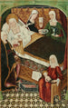 Födelsen av Jungfrun - Maître de Villalobos — vy av konstverket