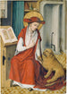 Saint Jérôme dans son étude avec le lion - Maître du Livre de Maison — vy av konstverket
