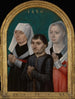 Tre donatorer - Mäster av Legenden om Saint Ursula — vy av konstverket