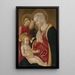 Vierge à l'Enfant - Maître de la Nativité de Castello — inramlat konstverk på väggen