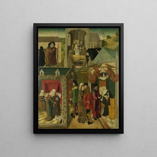 Master of the St Elizabeth Panels - Saint Elizabeth of Hungary Tending the Sick in Marburg Death of St Elizabeth.webp