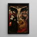 La Crucifixion du Christ - Maître de la Crucifixion de Turin — inramlat konstverk på väggen