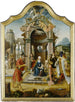 L'Adoration des Mages - Maître de l'Adoration von Groote — vy av konstverket