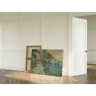 Matin Gris, Moret - Henri Le Sidaner | Reproduction Tableau Décoration murale affiche copie