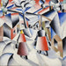 Morgon i byn efter snöstormen - Kazimir Malevich — visat i en interiör