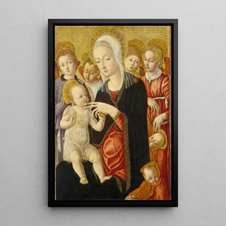 Matteo di Giovanni - Madonna and Child with Angels and Cherubim.webp