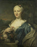 Porträtt av Agnès Margaretha Albinus, maka till Coenraad van Heemskerck - Mattheus Verheyden — vy av konstverket