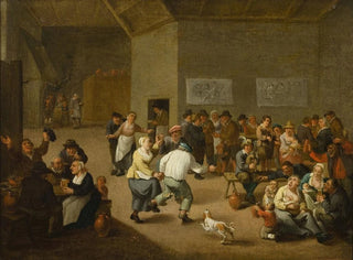 Amusement à l'auberge - Mattheus van Helmont — vy av konstverket