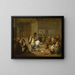 Amusement à l'auberge - Mattheus van Helmont — inramlat konstverk på väggen