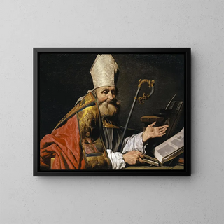 Saint Ambroise - Matthias Stom — inramlat konstverk på väggen