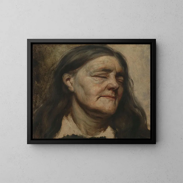 Studie av en äldre kvinna - Matthijs Maris — inramlat konstverk på väggen