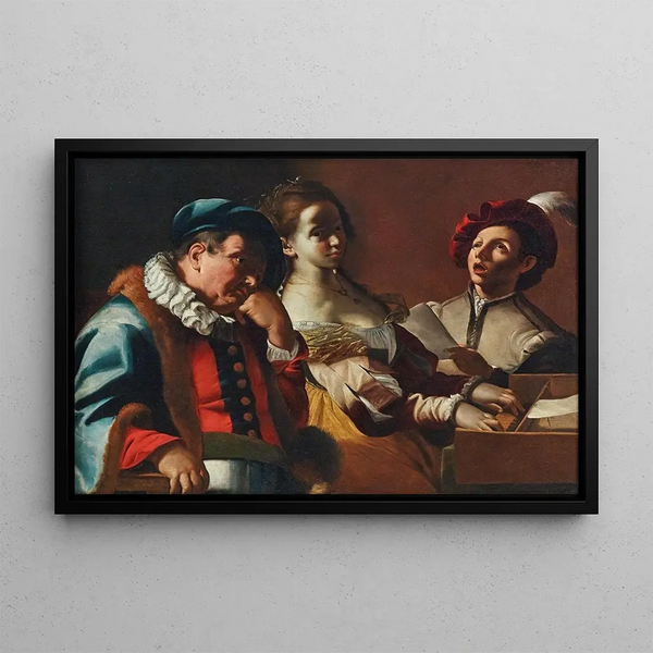 Mattia Preti - Concertino With A Clavicord Player.webp