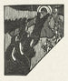 Illustration av Kristus som bär korset och nunnor som följer med en dikt från poesiboken Sagesse av Paul Verlaine - Maurice Denis — vy av konstverket