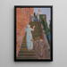Visitation dans l'escalier de Silencio - Maurice Denis — inramlat konstverk på väggen