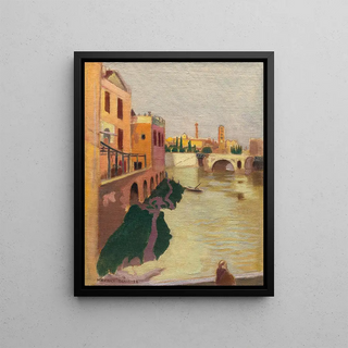 Maurice Denis - le du Tibre ou le San Bartolomeo Rome.webp