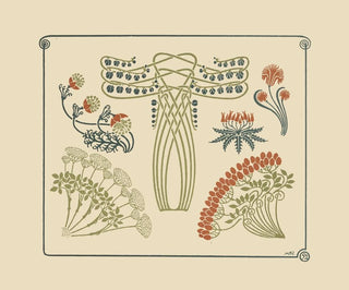 design abstrakt baserad på små blommor - Maurice Pillard Verneuil — vy av konstverket