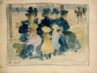 Maurice Prendergast - Along the Boulevard.webp