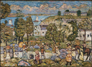 Landskap nära Nahant - Maurice Prendergast — vy av konstverket
