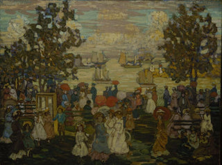 Salem Willows - Maurice Prendergast — vy av konstverket