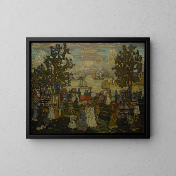Salem Willows - Maurice Prendergast — inramlat konstverk på väggen