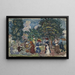 Promenade du dimanche - Maurice Prendergast — inramlat konstverk på väggen
