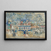 L'Omnibus de Paris - Maurice Prendergast — inramlat konstverk på väggen