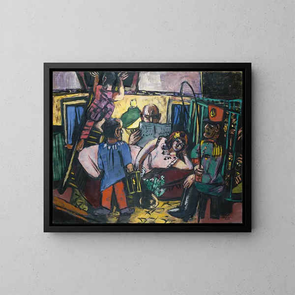 Reproduktion av målningen Caravane de cirque - Max Beckmann
