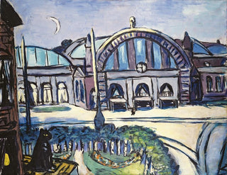 Gare de Francfort-sur-le-Main - Max Beckmann — vy av konstverket
