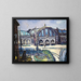 Gare de Francfort-sur-le-Main - Max Beckmann — inramlat konstverk på väggen