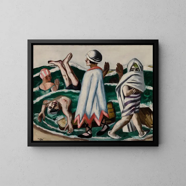 Lido - Max Beckmann — inramlat konstverk på väggen