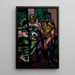 Mascarade - Max Beckmann — inramlat konstverk på väggen