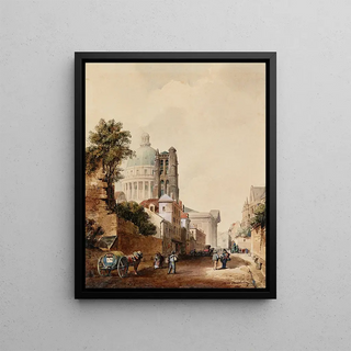 Max Berthelin - La Rue Clovis et le mur de PhilippeAuguste.webp