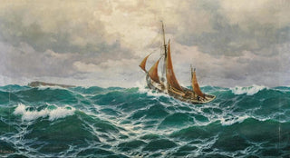 Max Jensen - A seascape with a fisherman.webp