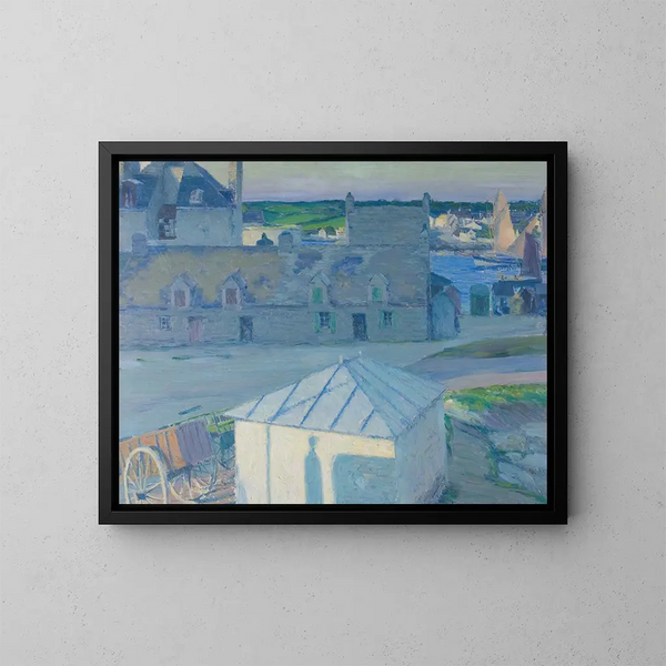 Le port de Concarneau - Max Kurzweil — inramlat konstverk på väggen