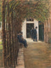 huset för gamla män i Amsterdams trädgård i Brentanostift i Amsterdam - Max Liebermann — vy av konstverket