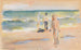 Baignade sur la plage - Max Liebermann — vy av konstverket