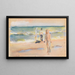 Baignade sur la plage - Max Liebermann — inramlat konstverk på väggen