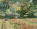 La terrasse de fleurs dans le jardin du Wannsee vers le nord - Max Liebermann — vy av konstverket
