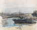 Quai à Hambourg - Max Liebermann — vy av konstverket