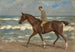 Cavalier sur la plage vers la gauche - Max Liebermann — vy av konstverket