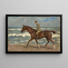 Cavalier sur la plage vers la gauche - Max Liebermann — inramlat konstverk på väggen