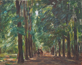 Cavalier dans l'allée près de Sakrow - Max Liebermann — vy av konstverket