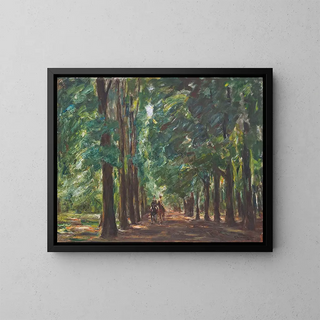 Cavalier dans l'allée près de Sakrow - Max Liebermann — inramlat konstverk på väggen