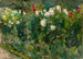 med röda och vita blommor mot sydost - Max Liebermann — vy av konstverket