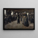 La Grange à lin à Laren - Max Liebermann — inramlat konstverk på väggen