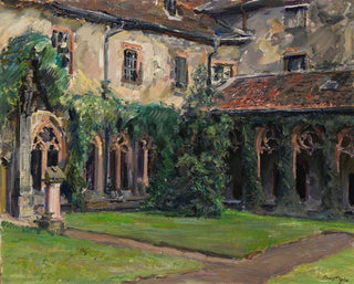 Cloître de l'abbaye des Augustins à Landau II - Max Slevogt — vy av konstverket