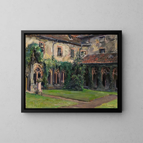 Cloître de l'abbaye des Augustins à Landau II - Max Slevogt — inramlat konstverk på väggen